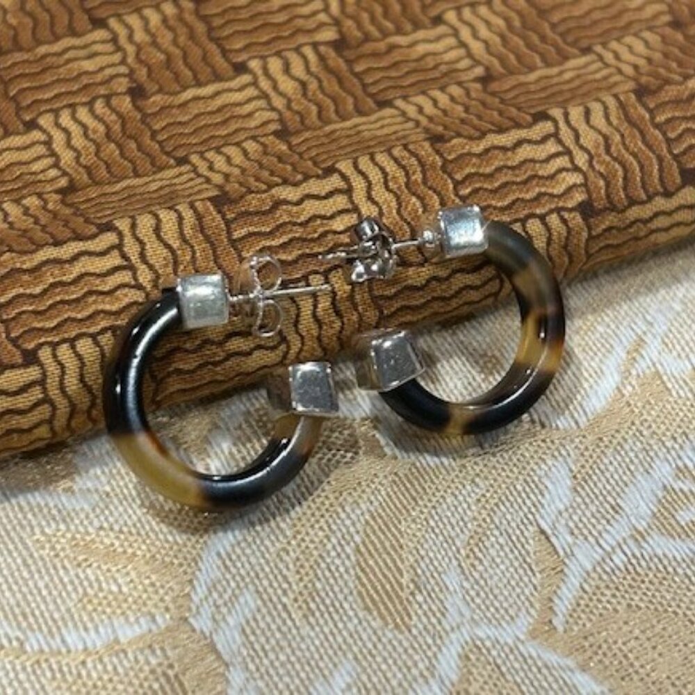 LRL - RALPH LAUREN 14K Post Tortoise Shell EARRINGS
